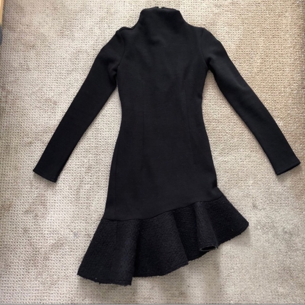 Hong Kong designer knit black dress XS